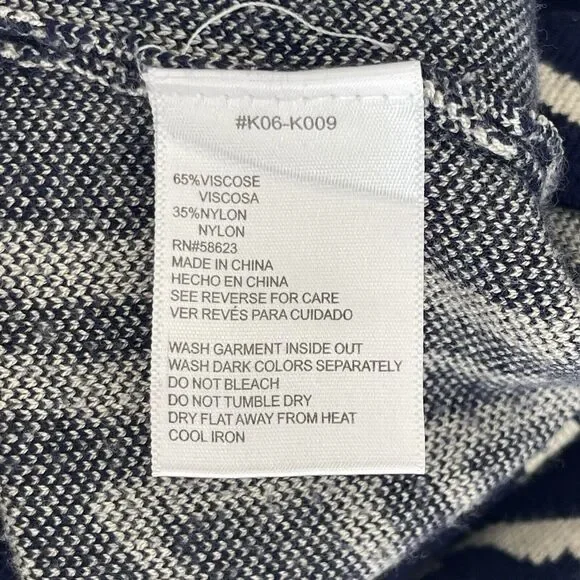 Stilletto's Dress Womens Size Medium Black White Aztec Bodycon Old Money Sweater - Picture 7 of 7